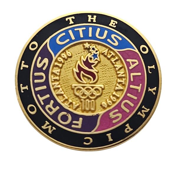 Alanta Countdown To 1996 Olympic Games Pin - Picture 1 of 2